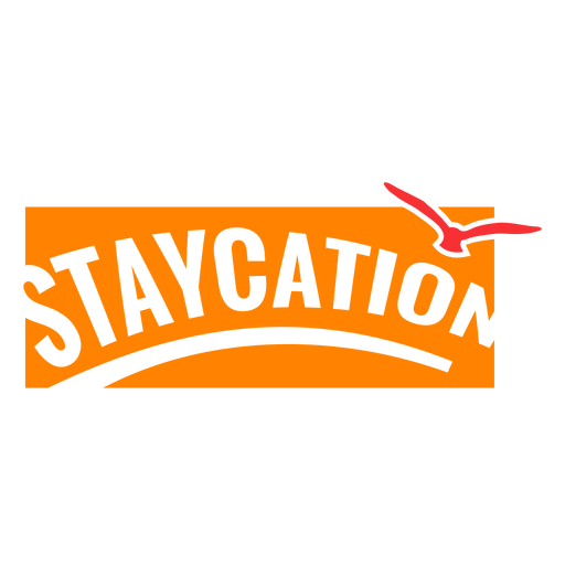 Staycation Urlaubsabzeichen PNG-Design