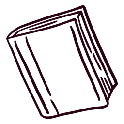 Libro cerrado de trazo Diseño PNG