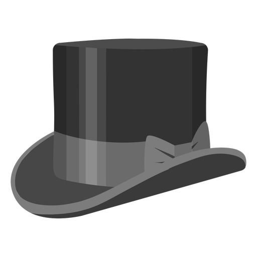 Top hat bow illustration PNG Design