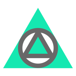 Triangle modern style flat PNG Design