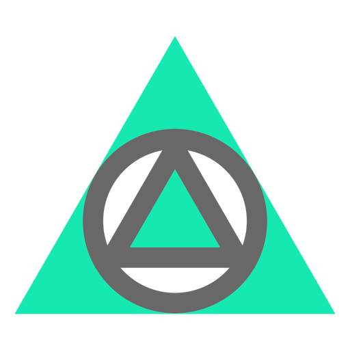 Triangle modern style flat PNG Design