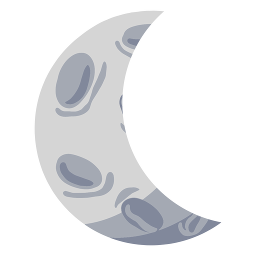 Waning Crescent Moon Illustration Transparent Png Svg Vector File 