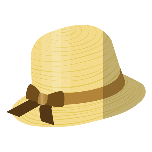 Woman beach hat illustration PNG Design