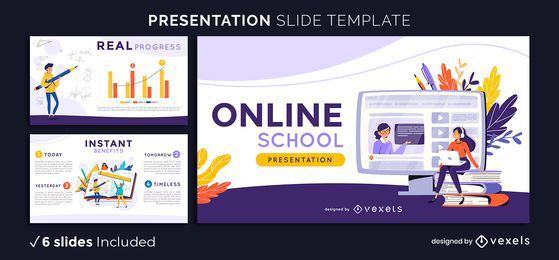 Modelo de apresentação escolar online
