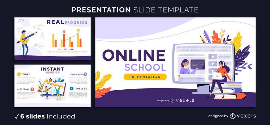 Online School Presentation Template Online School Presentation Template