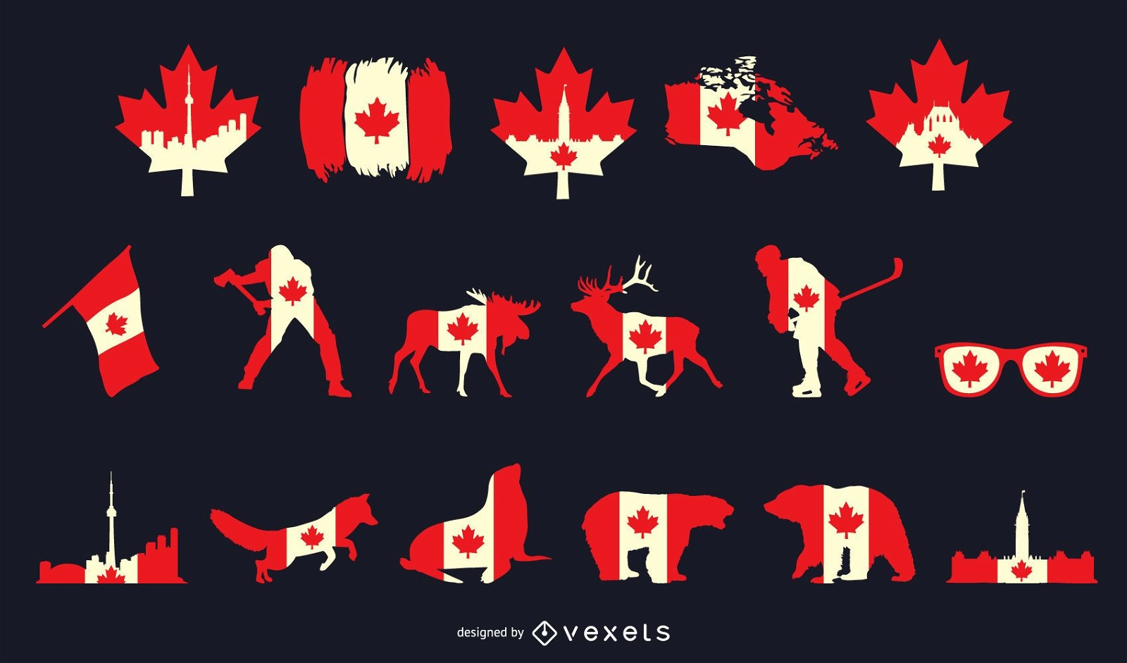 Canada Day Elements Pack
