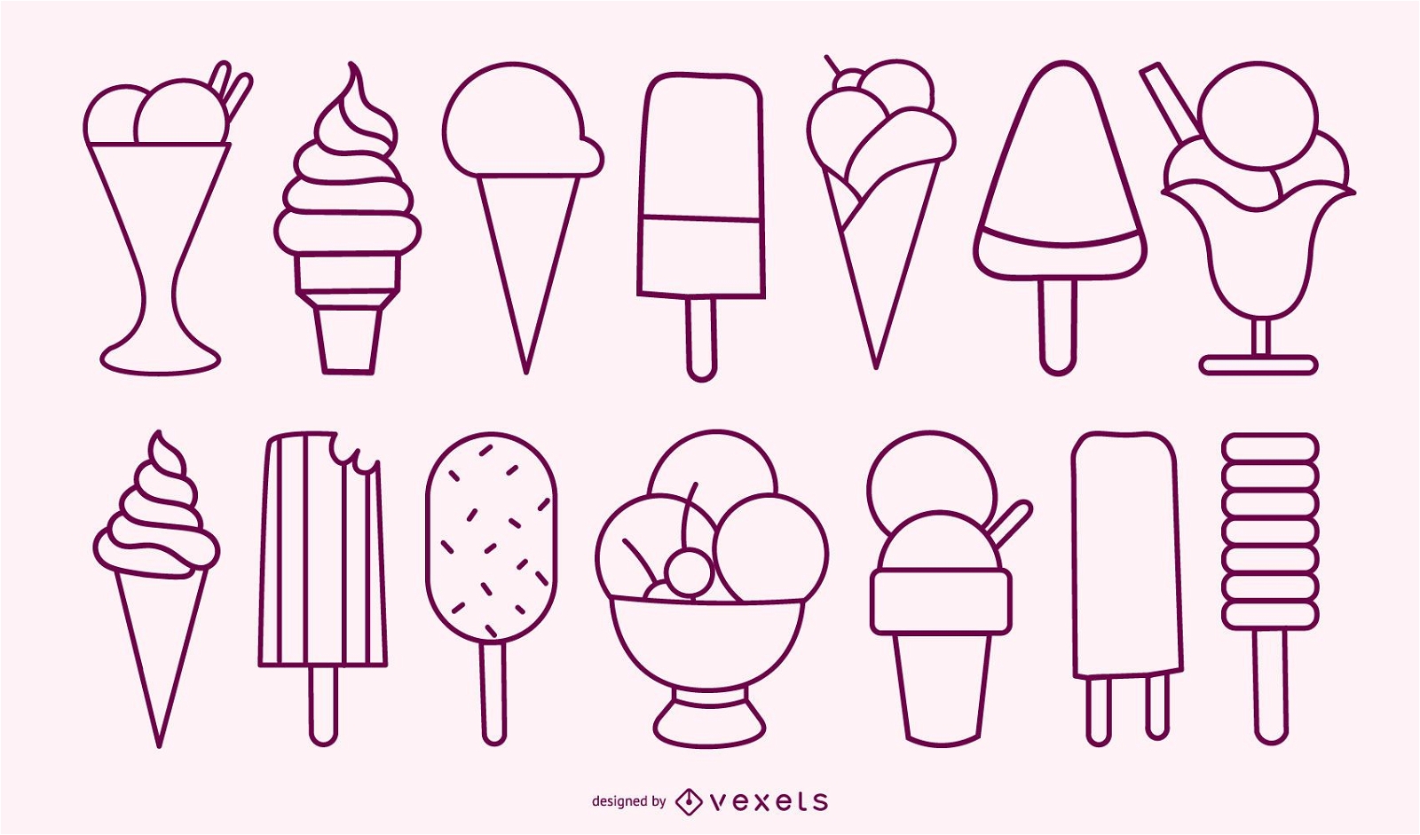 ice cream stroke set