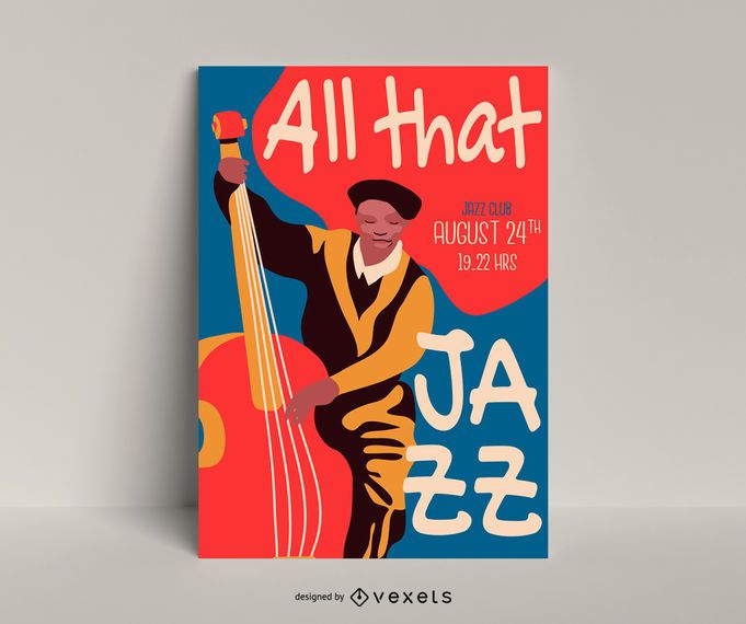 All that jazz poster template All that jazz poster template