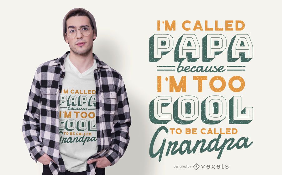 Cool Grandpa Quote T-shirt Design Cool Grandpa Quote T-shirt Design