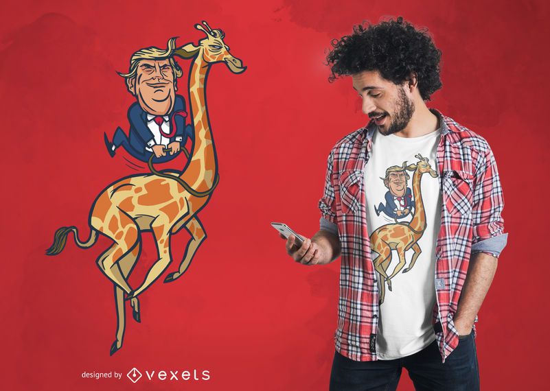 Trump Giraffe T-shirt Design Trump Giraffe T-shirt Design