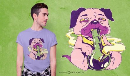 Pug Bong T-shirt Design