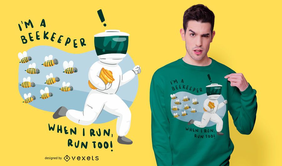 Beekeeper Funny Quote T-shirt design Beekeeper Funny Quote T-shirt design