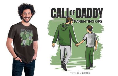 Call of Daddy Funny T-shirt Design Call of Daddy Funny T-shirt Design