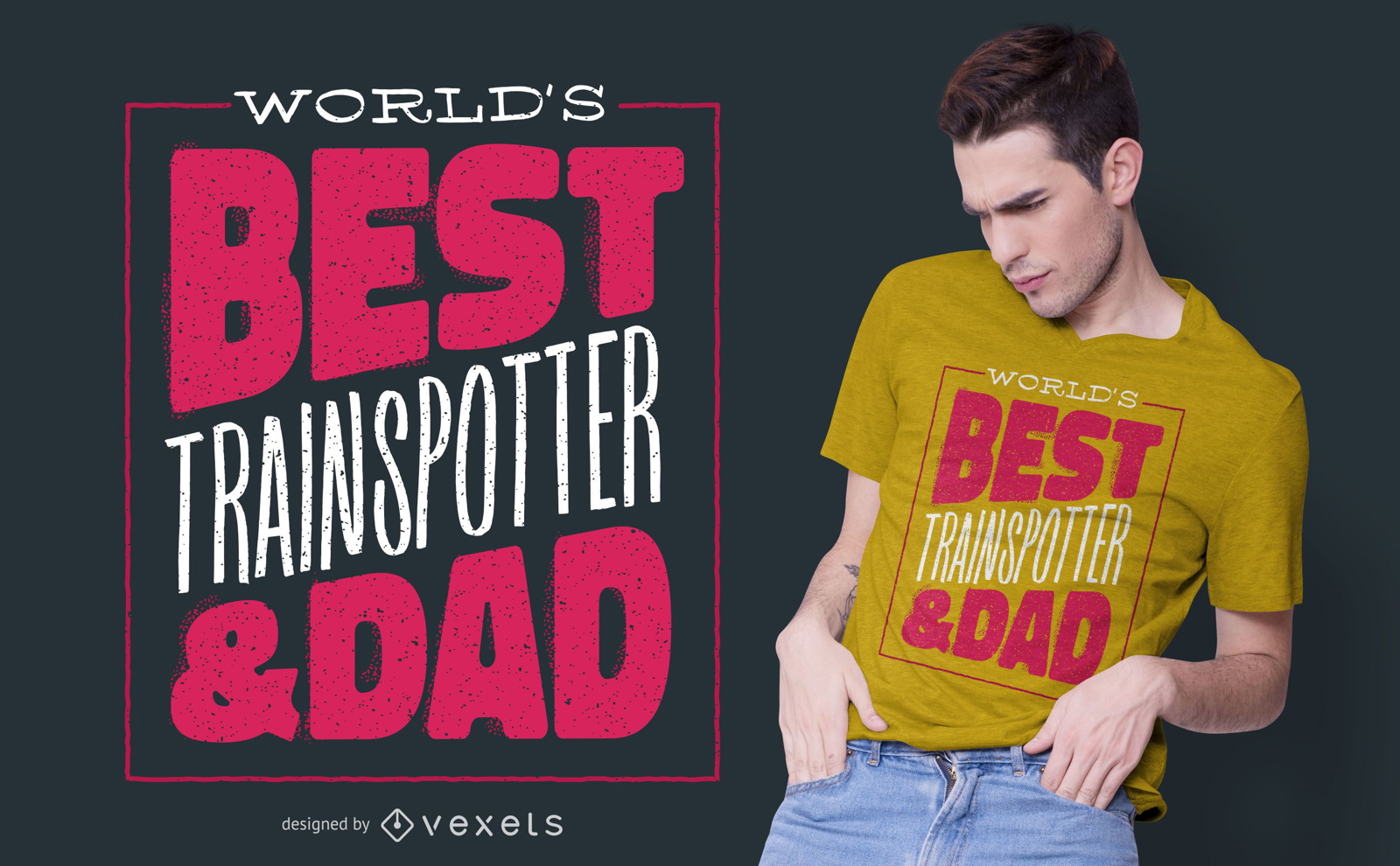 Bestes Trainspotter Dad T-Shirt Design