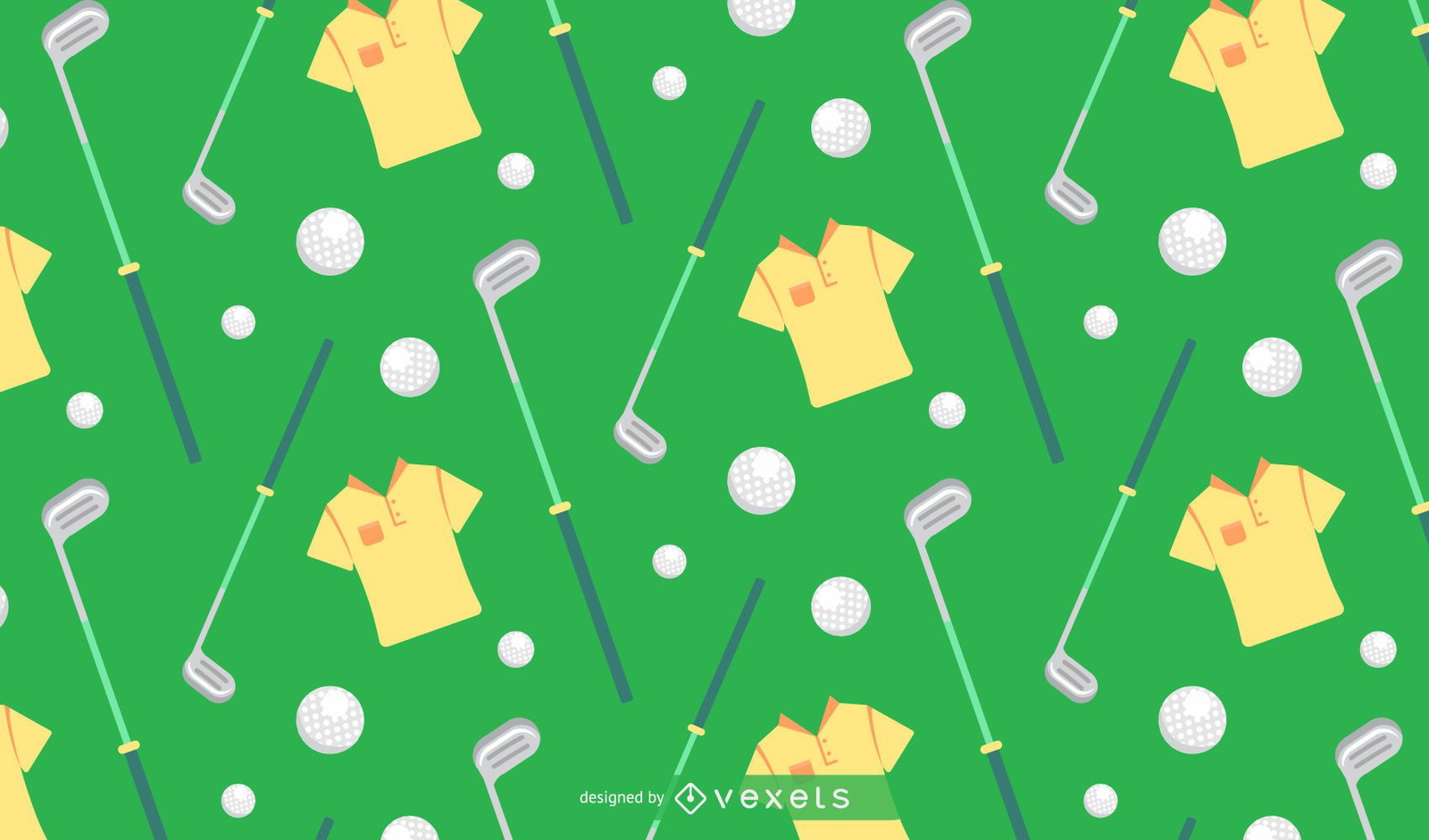 Golf Flat Design Pattern