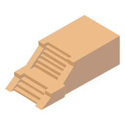 Etapas astecas isométricas Desenho PNG