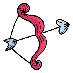 Doodle valentine cupid hand drawn PNG Design