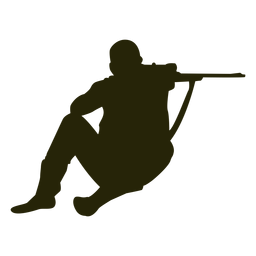 Cazador pistola apuntando silueta - Descargar PNG/SVG transparente