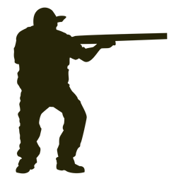 Hunter Schrotflinte mit dem Ziel nach rechts PNG-Design