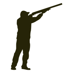 Escopeta de cazador hacia la derecha apuntando al cielo Transparent PNG