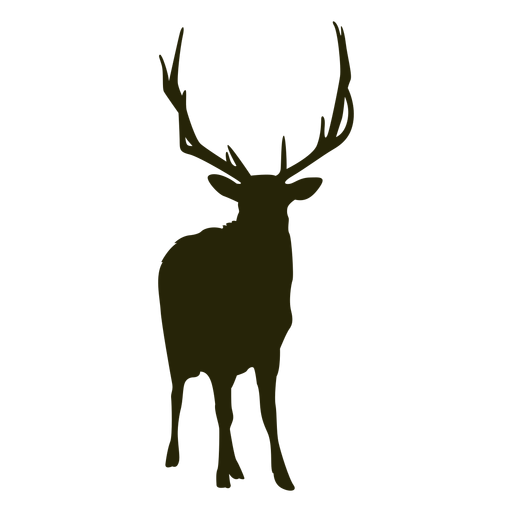 Hunting deer front facing standing - Transparent PNG & SVG vector file
