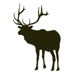Hunting deer left facing standing deer PNG Design