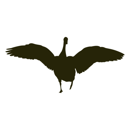 Abertura das asas dianteiras do ganso de ca?a Desenho PNG