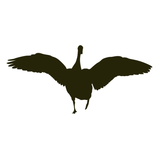 Hunting goose front wings spread - Transparent PNG & SVG vector file