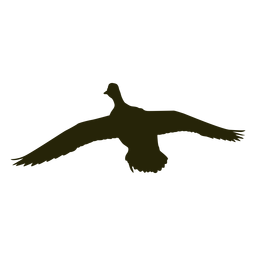 As asas dianteiras do ganso de caça se espalham voando Desenho PNG