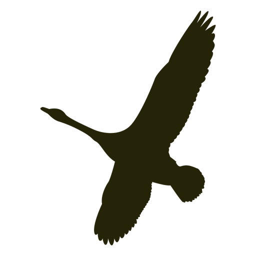 Ganso de caza con alas abiertas hacia la izquierda Diseño PNG