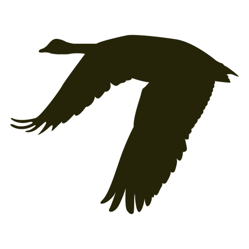Goose wings spread silhouette PNG Design