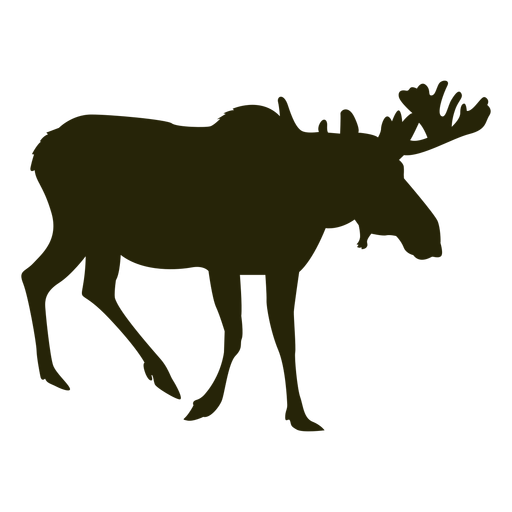 Hunting moose right facing walking PNG Design