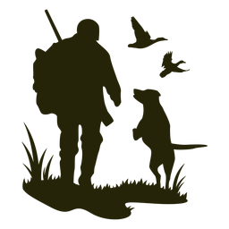 Hunting walking PNG Design