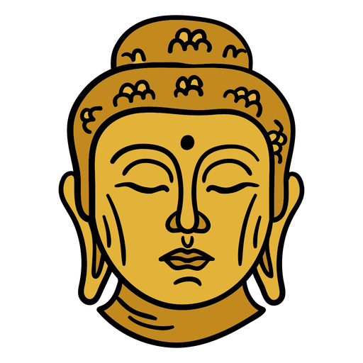 Ilustração do ídolo do Senhor Buda da Índia Desenho PNG