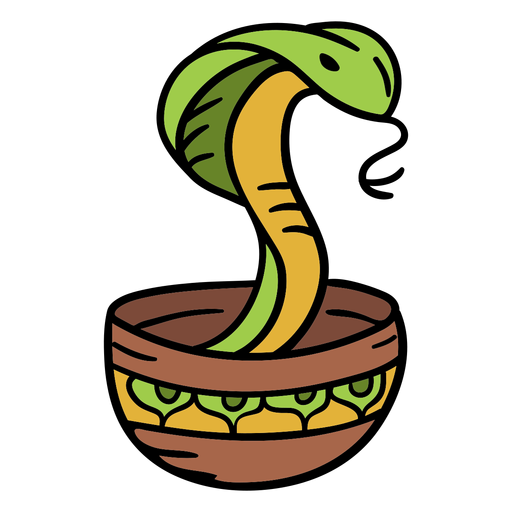 Indien Schlangenbeschwörer Illustration PNG-Design