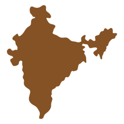 Indische Symbole Indien Karte PNG-Design