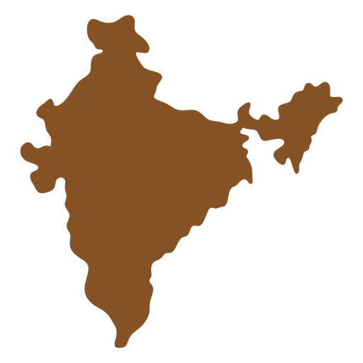 Indische Symbole Indien Karte PNG-Design