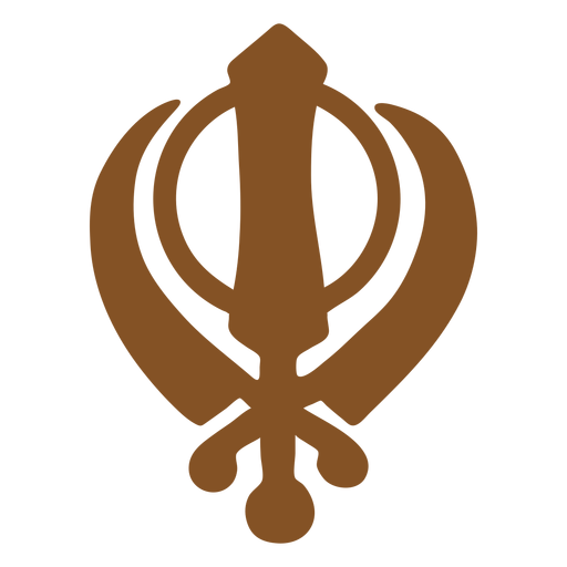 Indische Symbole khanda PNG-Design