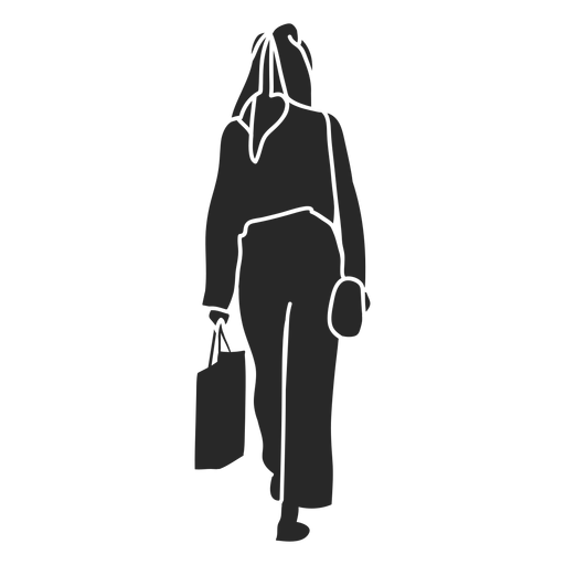 Download Islamic women walking away handbag - Transparent PNG & SVG ...