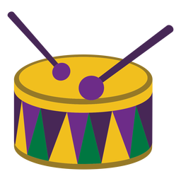 Mardigras drum flat