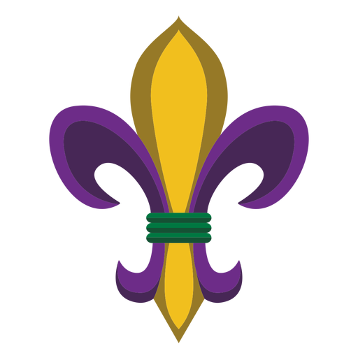 Mardigras Logo Abzeichen flach PNG-Design