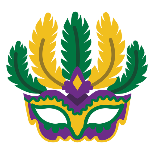 mardi gras mask with feathers svg