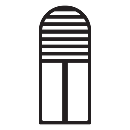 Traço em arco de janela Desenho PNG