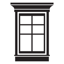 Fenster doppelt aufgehängt PNG-Design