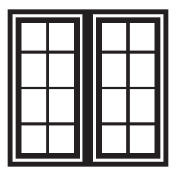 Trazo de ventana dieciséis paneles