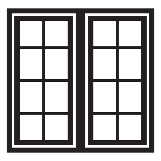 Fenster 16 Scheiben streichen PNG-Design