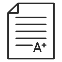 Um traço de papel de correção Desenho PNG
