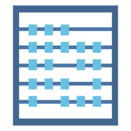 Calculadora ábaco plana Diseño PNG