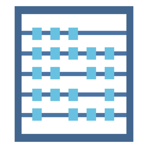 Calculadora abacus plana Desenho PNG