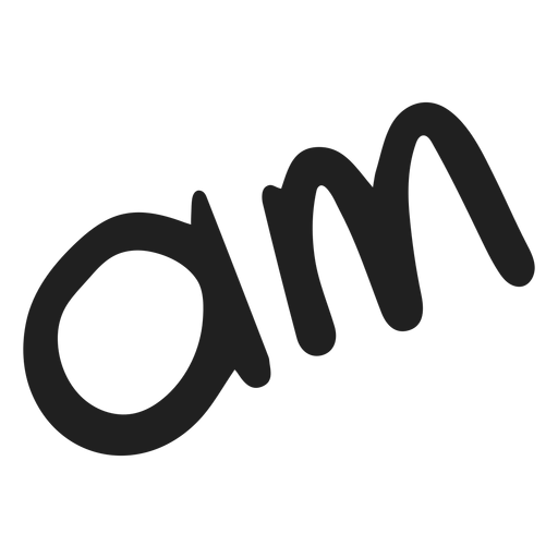 Am Word Doodle Transparent Png And Svg Vector File